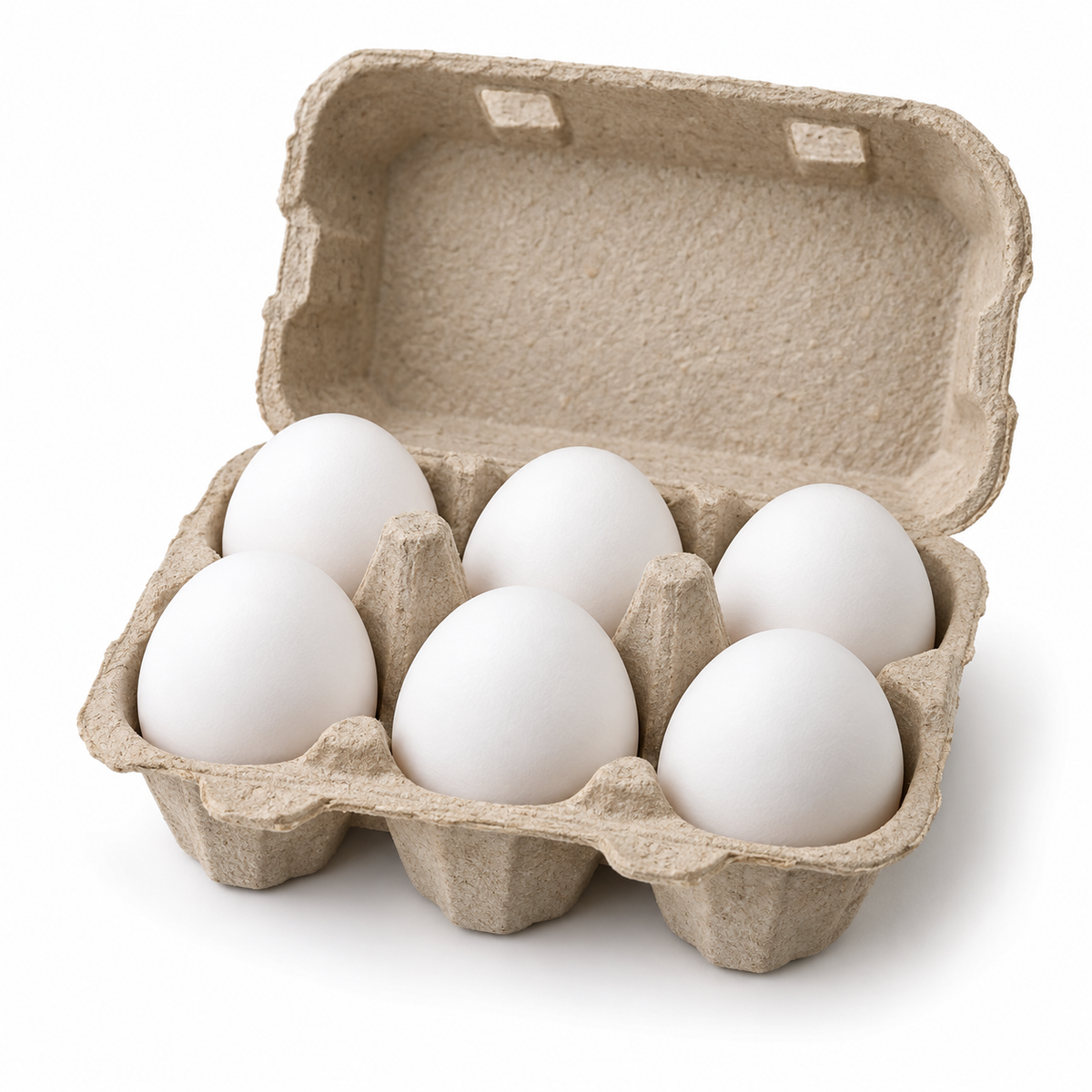 Media Docena de Huevos Blancos